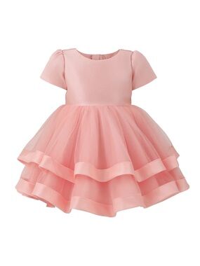 Tulleen Pink Bow-Detailed Party Dress Flower Girl Dress